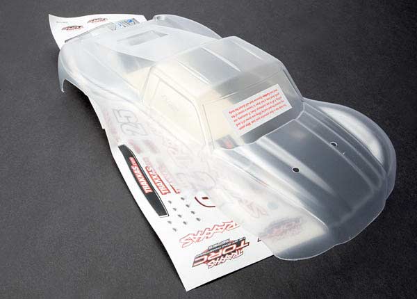 Body, 1/16 Slash (clear, requires painting)/ grill, lights decal sheet